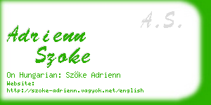 adrienn szoke business card